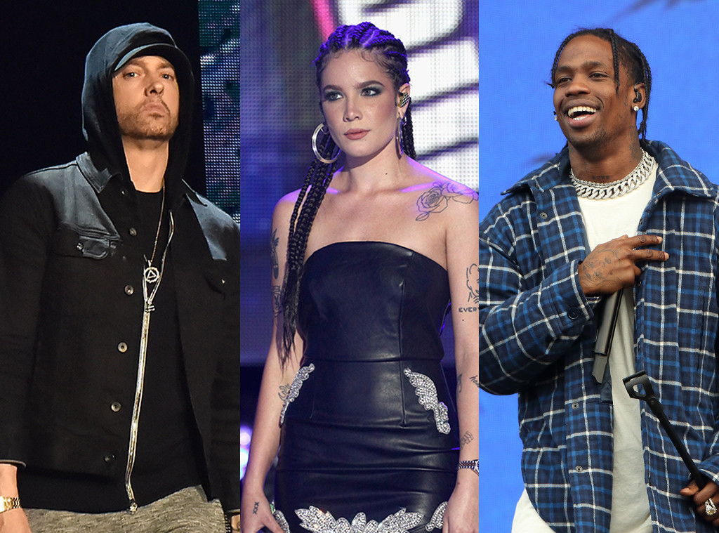 Enimem, Halsey, Travis Scott Enimem, Halsey, Travis Scott